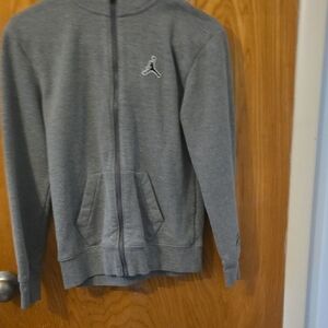 Jordan Boys Heather Gray Full-Zip Hoodie